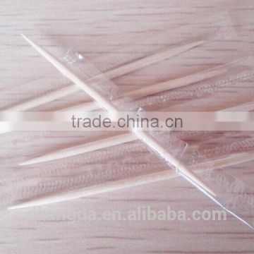 Small Box Package for Double Pointed Birch Wooden Toothpicks with Individual cello Wrapper