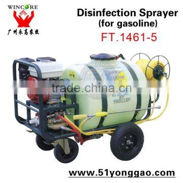 Poultry farm disinfection sprayer for gasoline agricultural sparyer by trolley