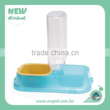 638 Plastic Pet Drinker & Feeder Pet Bowl - S,Pet 2in1 Feeder