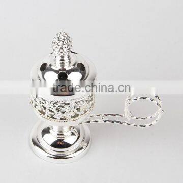 Wholesale Gold/brozen/silver Colors Wine Bowl Shape Arabic Incense Burner With Handle Bar