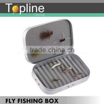 Cheap aluminium foam insert fly fishing box made in china