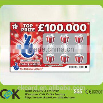 Hot Sale Customized Scratch Card Lottery Scratch Card photo-2