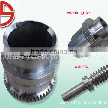 Worm gear and worm for petroleum machinery