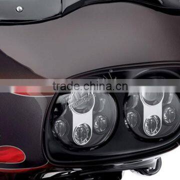 90W High Power 5.75" Harley Motorcycle Headlight Round Double Headlamp for 98-13 Road Glide Models photo-3