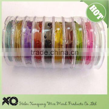 0.3mm, mixed Color, about 21m/roll, 10rolls/set, colored copper wire