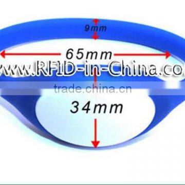 Waterproof Passive RFID Make Rubber Bracelets With Classic 1K Chip by China Factory photo-2