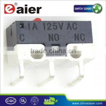 mouse small micro switch with no lever bent angle ,Kw10-Z0L