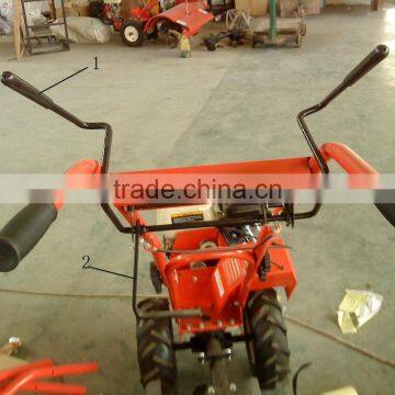 Double Handle Mini Power Tiller Agriculture Machinery With 12V Light photo-2