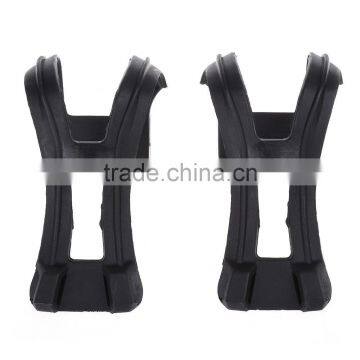 Bicycle Pedals Mountain Bike BMX Road Cycling Pedal Binding With 2 Belt Toe Straps Foot Clip Bicycle Parts Accessories photo-6