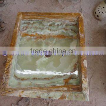 Permium Natural DARK GREEN ONYX RECTANGLE SINKS AND BASINS photo-6