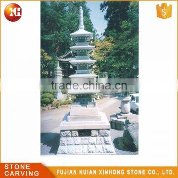 Religious Well Stone Carve Pagoda Decoration