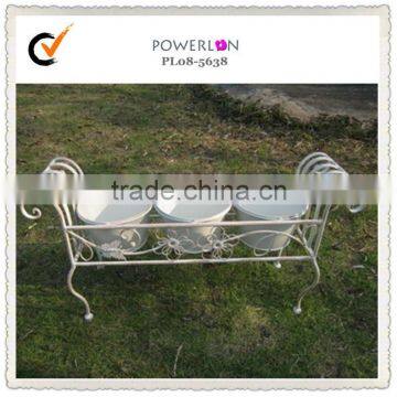 Antique New Item Wrought Iron Outdoor Metal Flower Pot photo-2