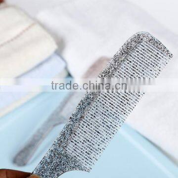 Plastic Morden Long Moon Design Hair Comb With Crystals Point photo-3