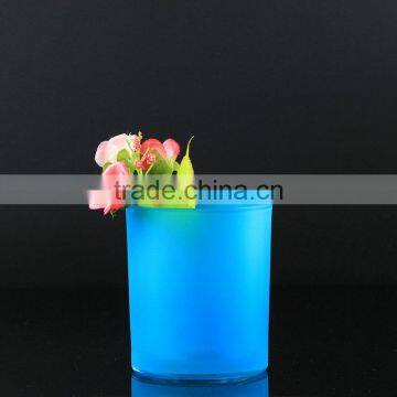 Latest Hot Selling Exporting Carton Manufacturer Colored Candle Jars Glass photo-5