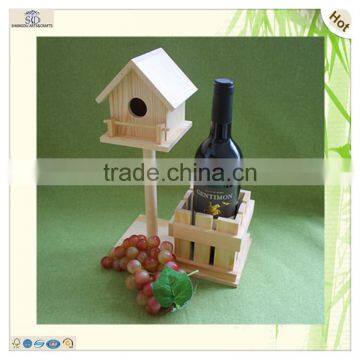 New Design One Bottle Unique Style Wooden Wine Box photo-5