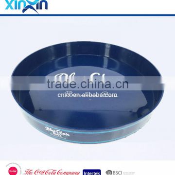 PS/ABS Dia 33.2cm Plastic round snack barware serving drinking tray