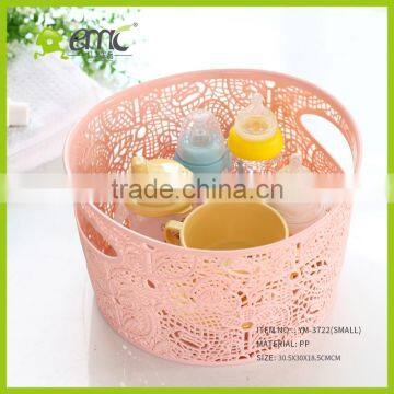 High Quality Plastic Storage Basket Lace Hollow Laundry Basket PP Clean for Home photo-5