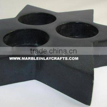 Star Shape Stone Candle Lamp