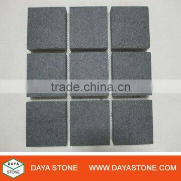 Black granite cobble stone