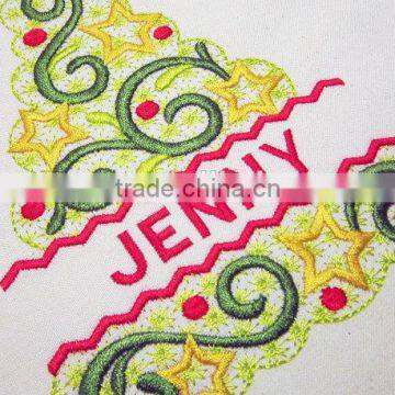 Christmas Tree Machine Embroidery Design Beautiful Elegant Font Frame photo-4