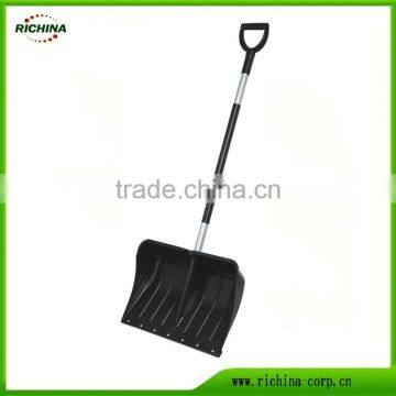 Best Snow Pusher Shovel with Aluminum Handle and Metal Edge for the Blade