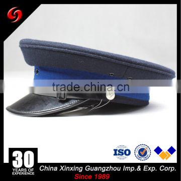 Chinese factory wholesale military officer cap/police peaked caps