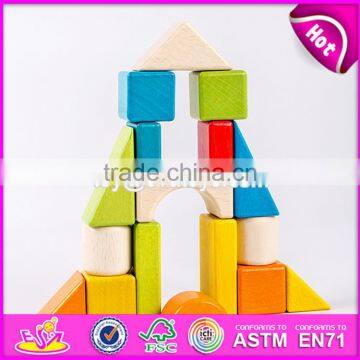 2017 New Design Best Preschool Construct Wooden Blocks Toys for Kids W13C034 photo-4