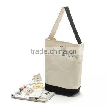 Promotional Cotton Canvas Large Capacity Shopping Tote Bag With Single Handle,Customized Silkscreen Printing Logo Tote Bag photo-2