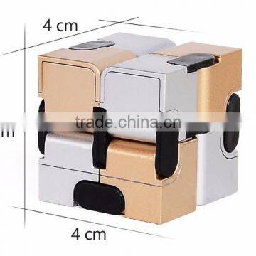 Original Factory Wholesale Newest Fidget Cube Children Desk Toy Infinity Cube Metal Display Cubes photo-3