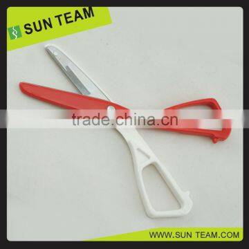 SC044 5-1/4" Professional Double Color Handle Paper Cutting Student Scissors Craft Scissor photo-5