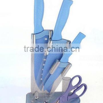 Hot sale good quality kitchen knife set with block