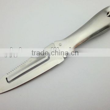 wholesale stainless steel hanlde 4 in 1 multi function vegetable peeler with tweezer