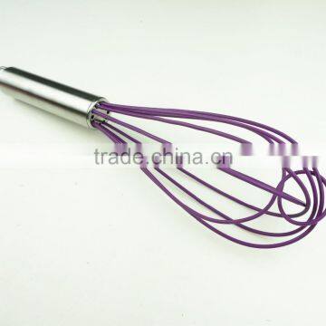13044 Whisk Silicone Milk and Egg Whisk Heat Resistant Non-Stick With Stainless Steel Handle photo-4