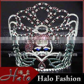 2016 Wholesale Tiara Crown Cheap Tall Pageant Custom Crown Tiara HCC172-0018