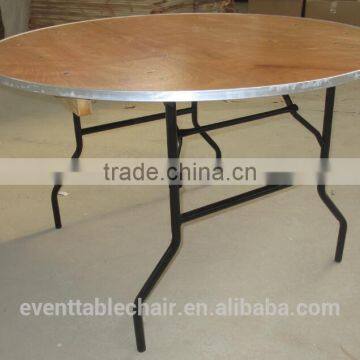 Used Plywood Banquet Rect Custom-made Trestle Folding Table photo-6