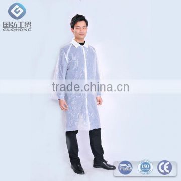 Disposable PP SMS PE coats PP Microporous Lab coat