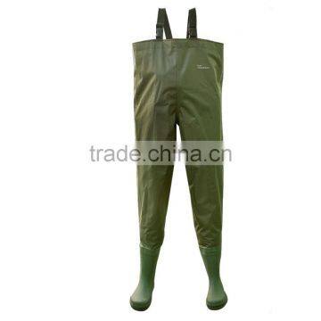 high quality fishing wader 100% waterproof camo chest PVC wader