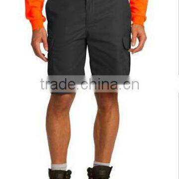 65/35 Poly/cotton Twill Side Pockets Work Pants Industrial Mens Cargo Short photo-2