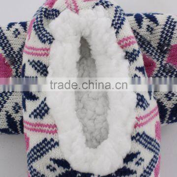 Acrylic Faux Fur Indoor Adult Slipper Socks photo-2