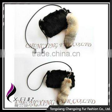 CX-R-43 Hot Sale Good Quality Fashion Fox Fur Tail Key Chain photo-2