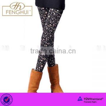 Over the sky star high stretch jacquard leggings