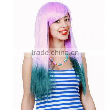 MGOO Low MOQ Synthetic Women Long Natural Straight Hair Lace Front Halloween Cosplay Costume Wig photo-6