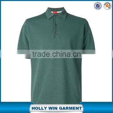 Emerald green cotton classic high quality polo shirt for men