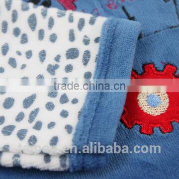Wholesale Winter Kids 2Pcs Set Pajama Navy O-neck Pajama Baby Set 100% Cotton BG1-386