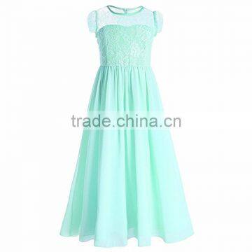 Summer Lace Chiffon Short Sleeved New Model For Girl Dress photo-2