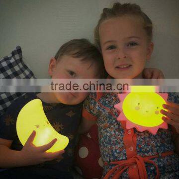 S17156A Cute Baby Toys Cartoon Night Lamp Moon Shaped Kids Led Night Light photo-3
