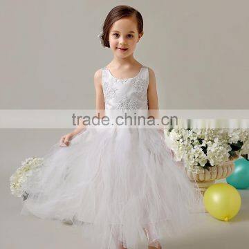 2016 New Flower Girl Princess Dress Kid Party Pageant Wedding Dress