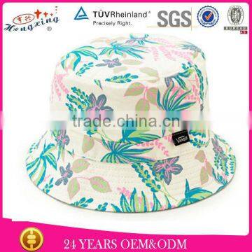 Roll up white cool custom tie dyed bucket hat