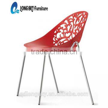 LS-4002 Canteen Stackable Polypropylene Plastic Forest Replica Vegetal Chair photo-3