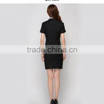 Hotel Lobby Manager Uniform Woman Short Sleeve Hotel's Skirt Suits photo-5